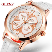 OLEVS 5188 Women Ceramic Quartz Clock Design Mechanical Watch Top Brand Luxury Sapphire Crystal Female waterproof gift Red black